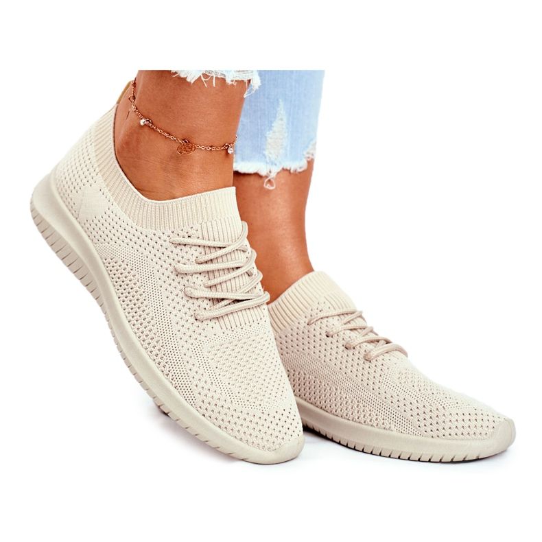 Kvinnors sportskor Light Beige Glorias