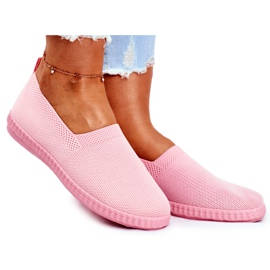 PS1 Dam Sneakers Slip-on Sneakers Rosa Grigio