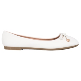 Diamantique Klassiska vita ballerinor