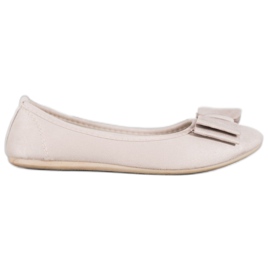 Bona Snygg Ballerina Med En Rosett brun