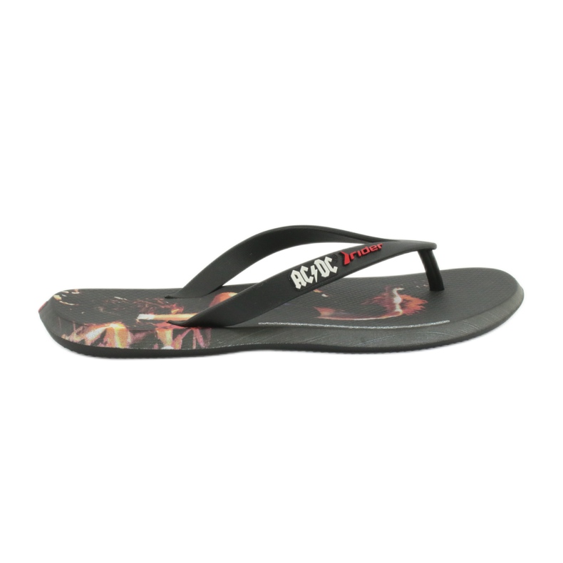 RIDER 82799 ACDC flip-flops THONG AD men BRAZIL svart mångfärgad