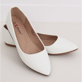 Ballerinor med mandeltår vita CD53P Vit