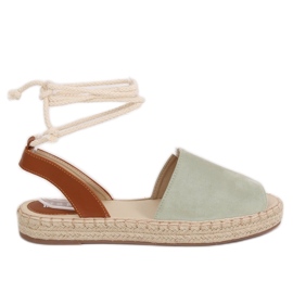 Aquamarine espadriller dam LL908 grön