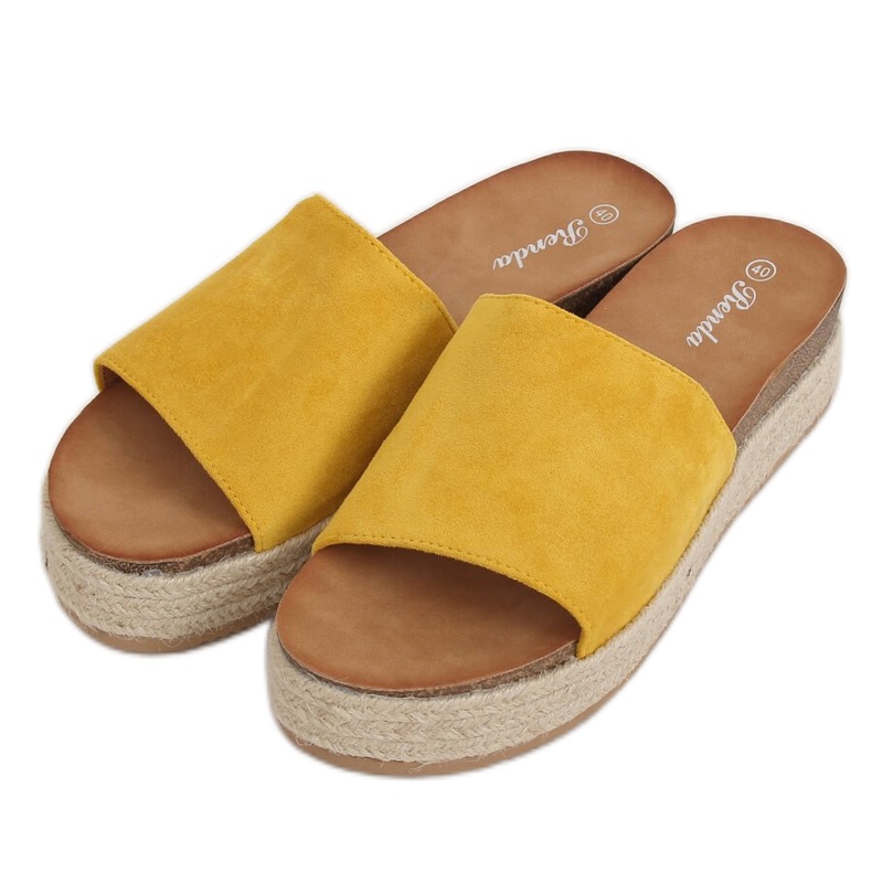 Honey espadrilles tofflor 10-215 Gul