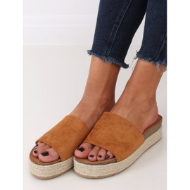 Tofflor espadrilles camel 10-215 Camel brun