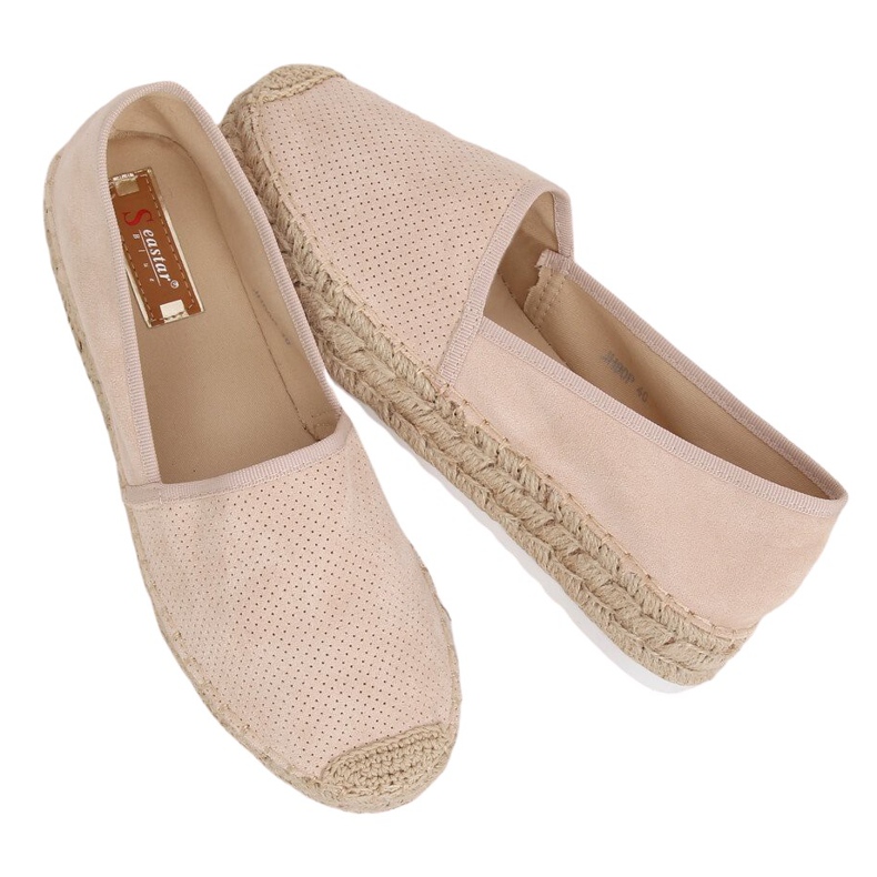 Beige espadriller för kvinnor JH90P Beige