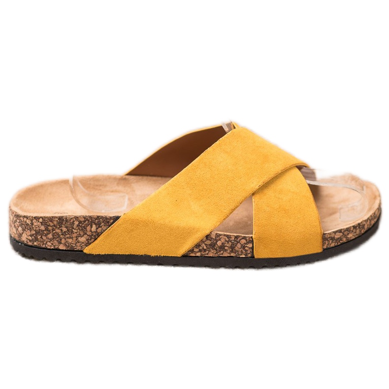 Nio Nio Casual tofflor på plattformen gul