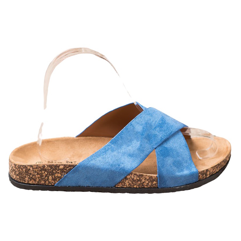 Nio Nio Casual tofflor på plattformen blå