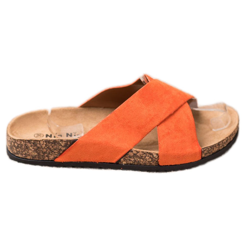 Nio Nio Casual tofflor på plattformen orange