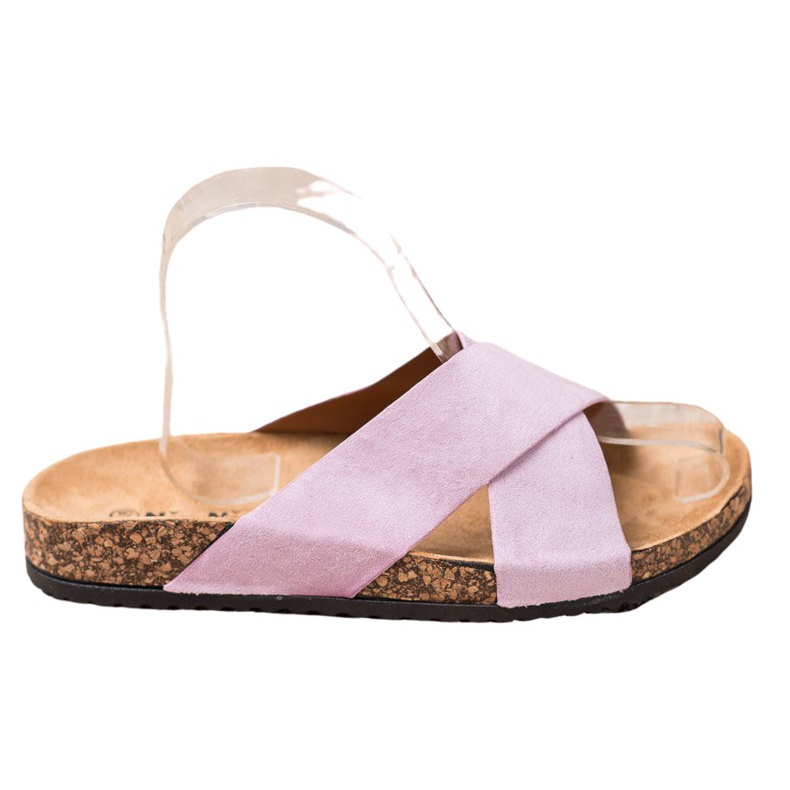 Nio Nio Casual tofflor på plattformen rosa