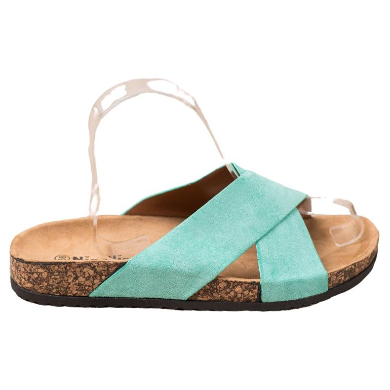 Nio Nio Casual tofflor på plattformen grön