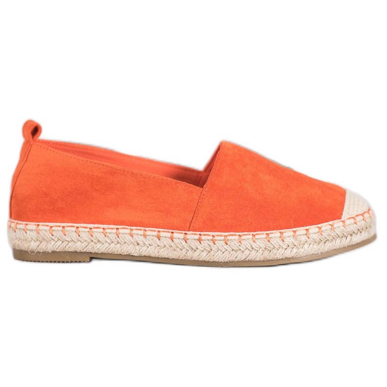 Anesia Paris Bekväma mocka espadriller orange
