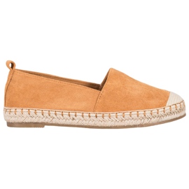 Anesia Paris Bekväma mocka espadriller brun