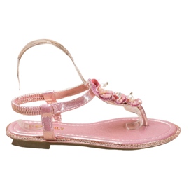 EXQUILY Rosa sandaler av flip-flops