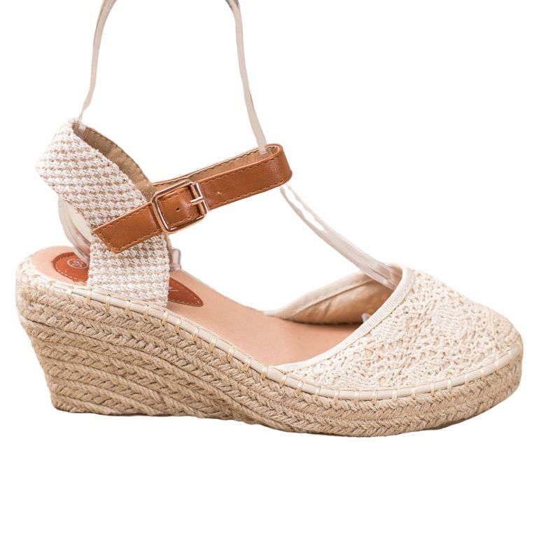 Renda Espadrilles med spänne brun