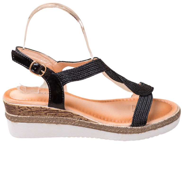 Diamantique Sandaler i kilklack svart