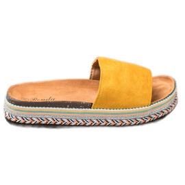 Renda Tofflor På Plattformen gul