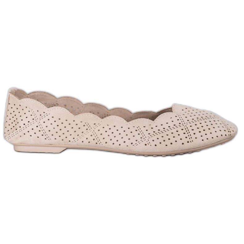 Small Swan Openwork ballerinor brun