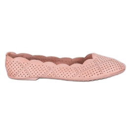 Small Swan Openwork ballerinor rosa