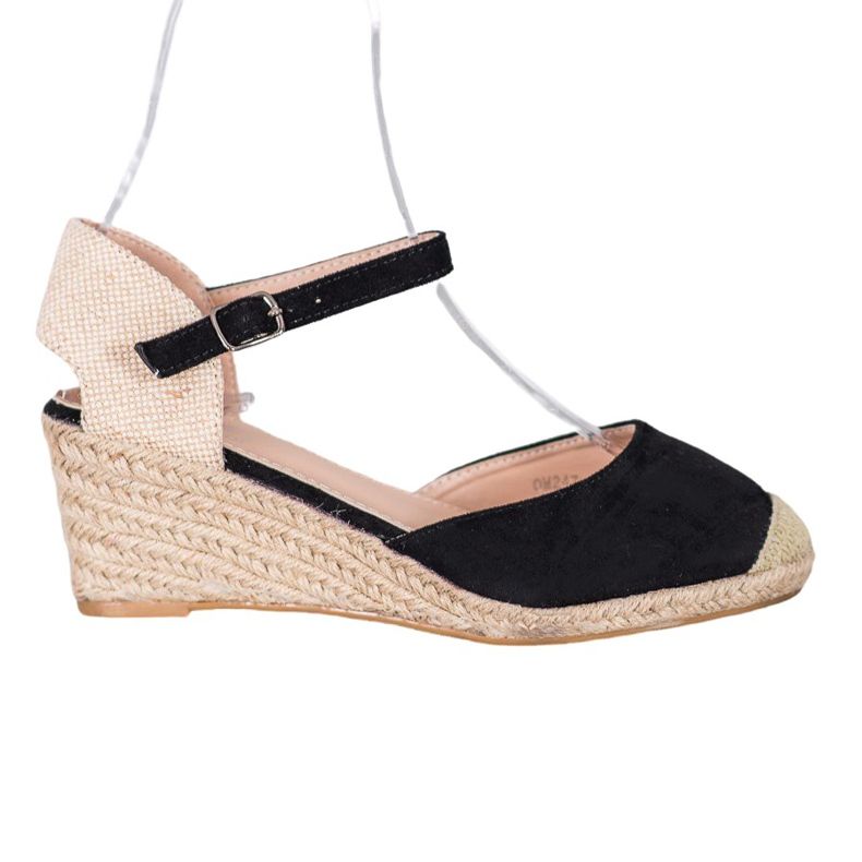 Small Swan Kil Espadrilles svart