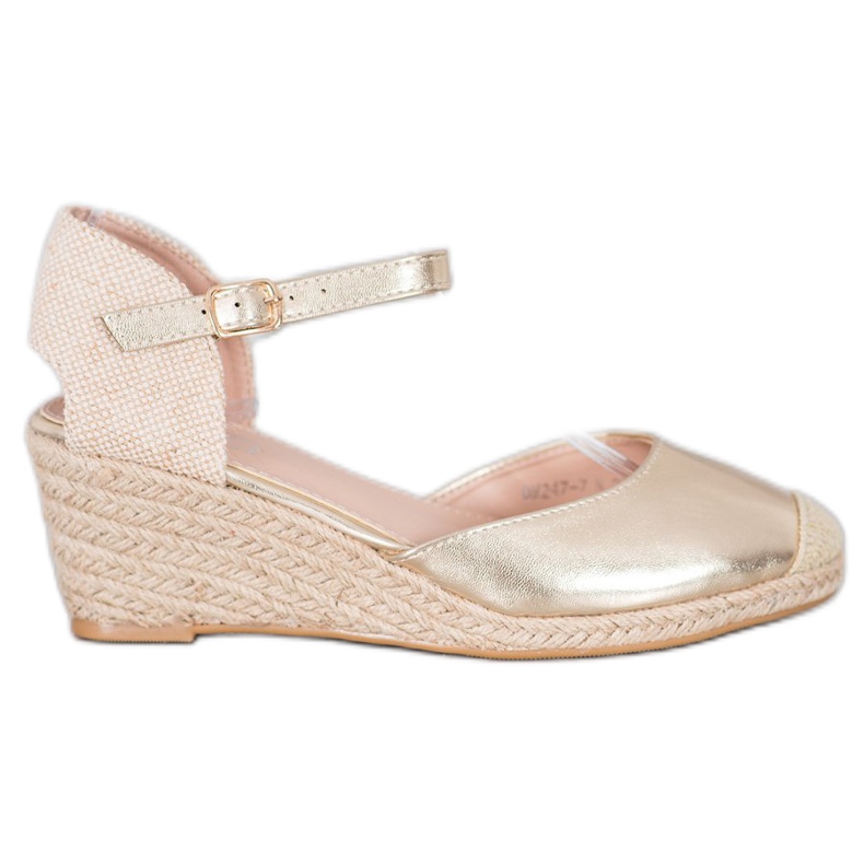 Small Swan Kil Espadrilles gyllene