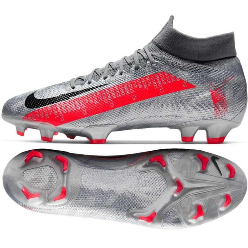 Nike Mercurial Superfly 7 Pro Fg M AT5382-906 fotbollsskor mångfärgad grå