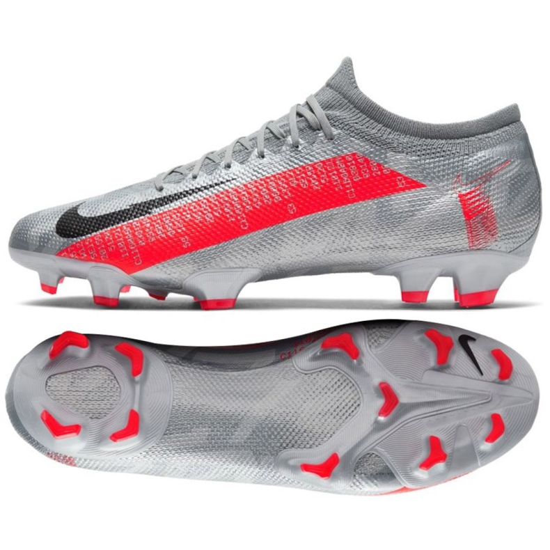 Nike Mercurial Vapor 13 Pro Fg M AT7901-906 fotbollsskor mångfärgad grå