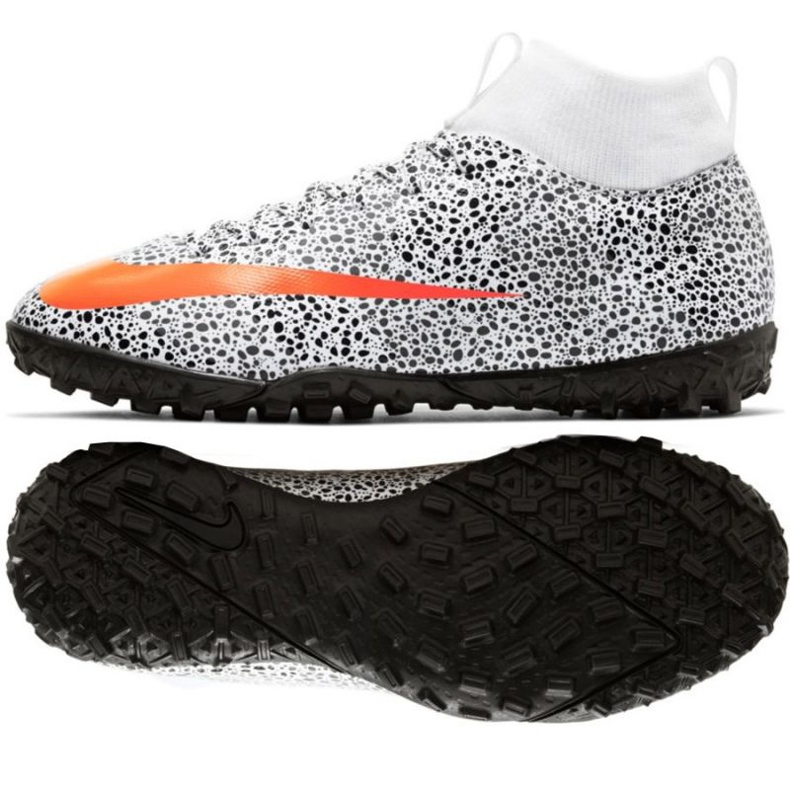 Nike Mercurial Superfly 7 Academy CR7 Tf Jr CV3187-180 fotbollsskor mångfärgad svart