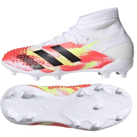 Adidas Predator Dracon 20.1 Fg Jr EG1608 fotbollsskor mångfärgad vit