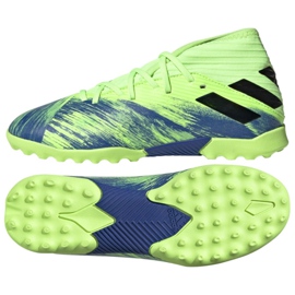 Adidas Nemziz 19.3 Tf Jr FV4006 fotbollsskor mångfärgad grön