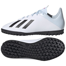Adidas X 19.4 Tf Jr FV4661 fotbollsskor mångfärgad vit