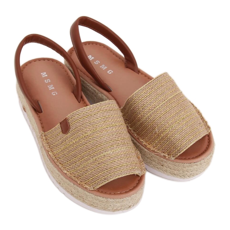 Guld espadrillessandaler WH935 Guld gyllene