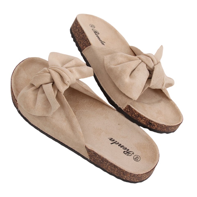 Beige 10-218 Beige kork tofflor