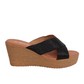 Svart Svarta tofflor 10-235 Svart