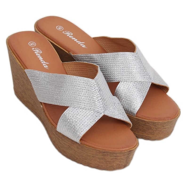 Silverkile tofflor 10-235 Silver grå