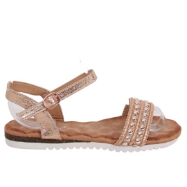 Champagne damsandaler HT-68 Champagne mångfärgad rosa