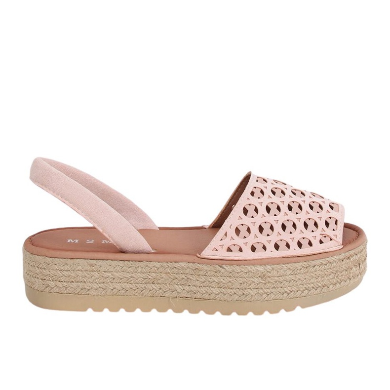 Sandaler, espadriller, rosa öppning WH931 Rosa