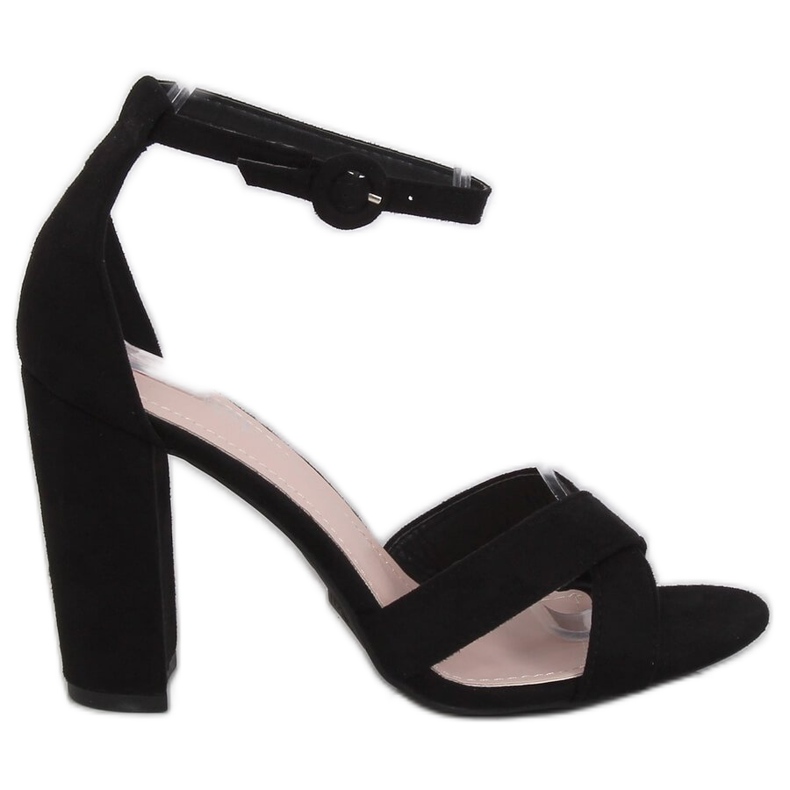 Svarta sandaler på stolpen TU133P Svart