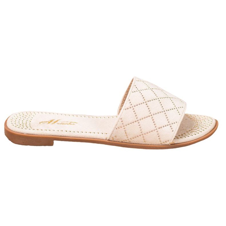 SHELOVET Eleganta mocka tofflor brun