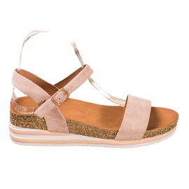 Renda Casual sandaler i mocka brun