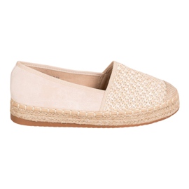 SHELOVET Flätad Espadrilles brun
