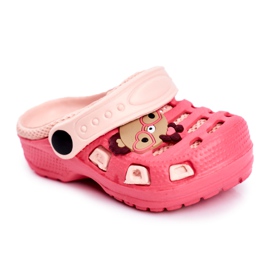 Giolan Barntofflor Foam Crocs Red Sweet Teddy röd mångfärgad