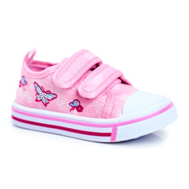 Le Scarpe Barnskor Rosa Junalo kardborreband