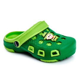 Giolan Barntofflor Foam Crocs Green Cowboy grön