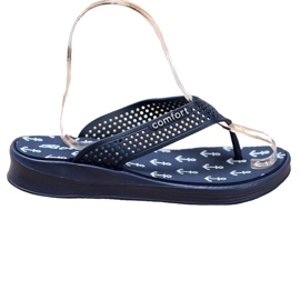 Bona Comfort marinblå flip-flops