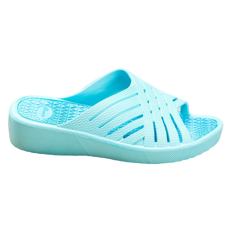 Bona Bekväma ljusa tofflor blå