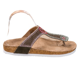 Bona Flip-flops på plattformen brun