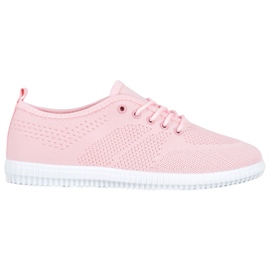 SHELOVET Knutna Openwork -sneakers rosa