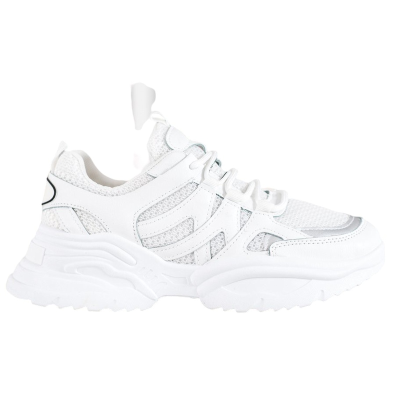 SHELOVET Bekväma vita sneakers