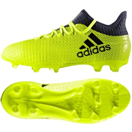 Adidas X 17.1 Jr S82297 fotbollsskor mångfärgad grön